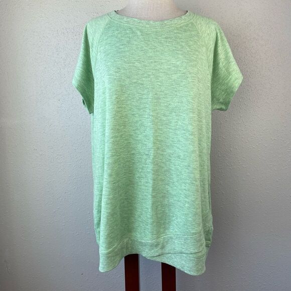 NWOT Ideology Green Heathered T-Shirt - Picture 1 of 9